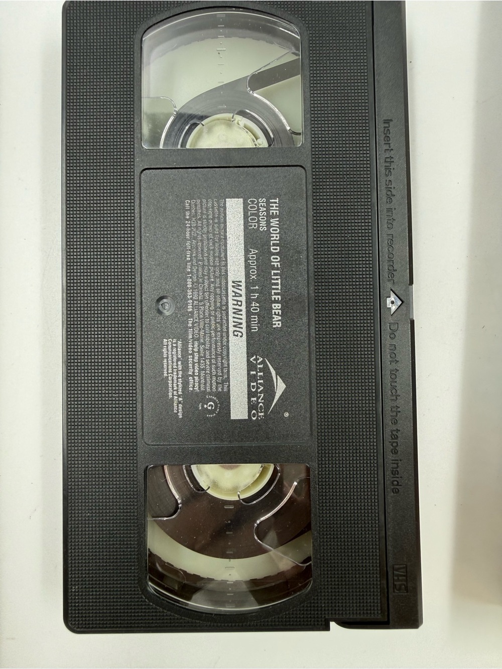 The world of little bear seasons vhs no case